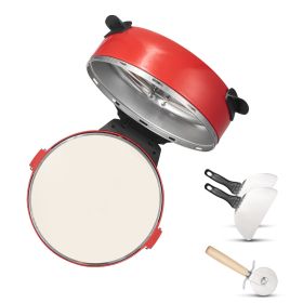 Pizza Oven, 14 in Electric Pizza Maker, 1600W Electric Pizzas Cooker with Cordierite Stone, 5-Mode Temperature Control